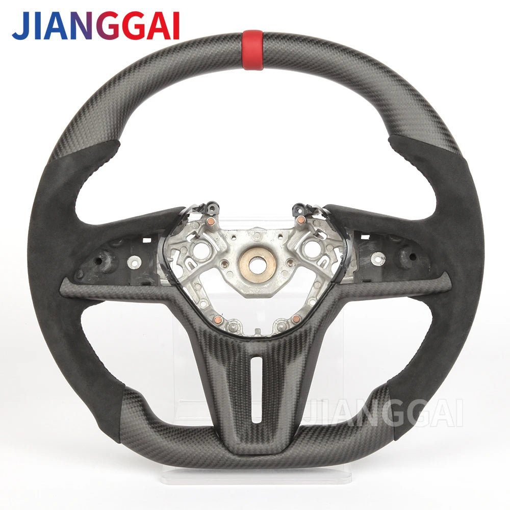 LuxRide™ LED Carbon Fiber Steering Wheel For Nissan GTR R35 2017-2024 Steering Wheel Upgraded Customized 2009-2016 Car Accessories