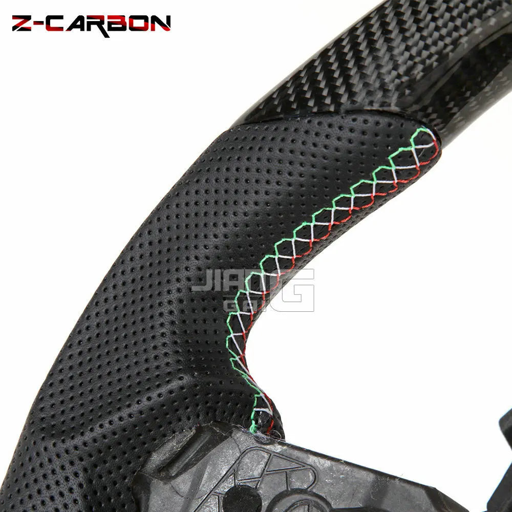 LuxRide™  LED Real Carbon Fiber Steering Wheel For 2016-2023 Lamborghini Huracán