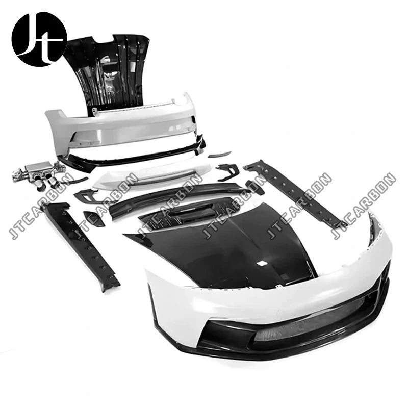 LuxRide™ Full Dry Carbon Fiber Body Kit For Porsche 911 992 Carrera 19-23 To GT3 Style