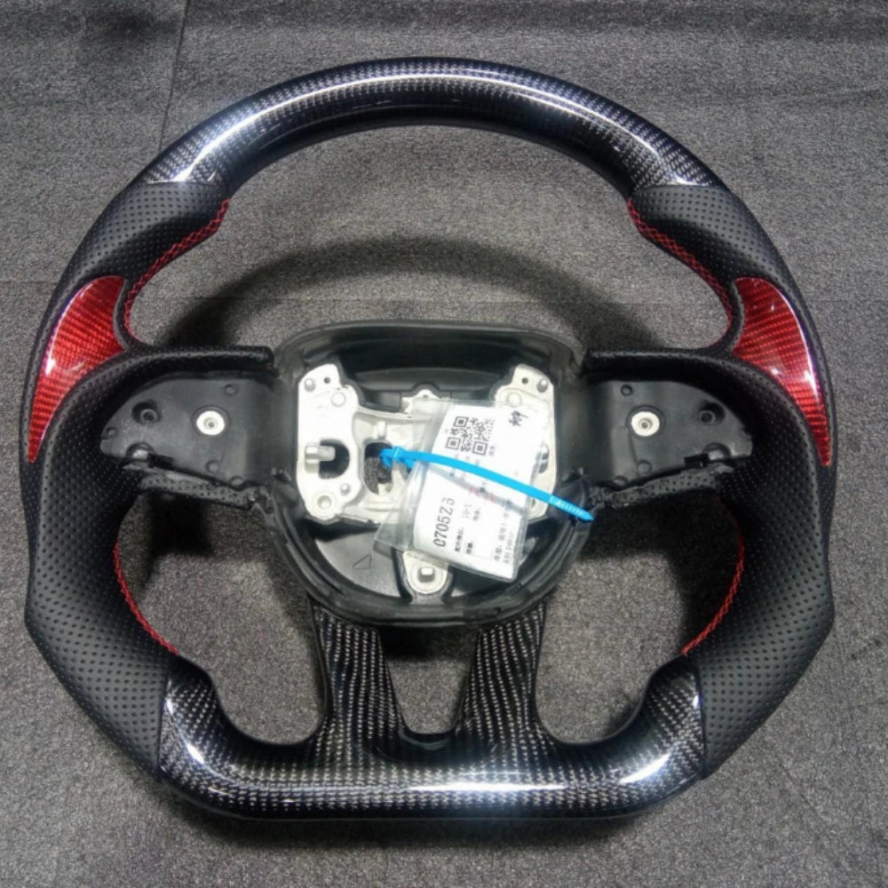 LuxRide™  Carbon Fiber Steering Wheel For Dodge Challenger Charger 2015-2024 LED Steering Wheel For Jeep Grand Cherokee SRT 14-24